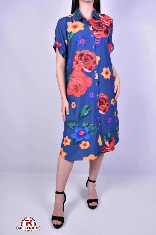 Сукня жіноча (кол. т. синій) трикотажна "BASE" Розміри в наявності : 48, 50, 52, 54, 56 арт.E8525