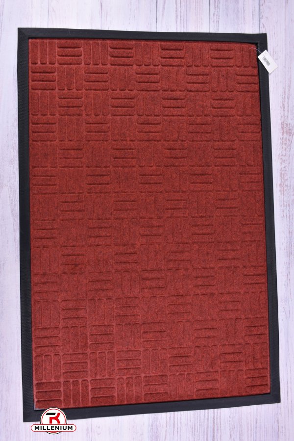Килимок на гумовій основі розмір 60/90 см (кол. червоний) арт.MF4151