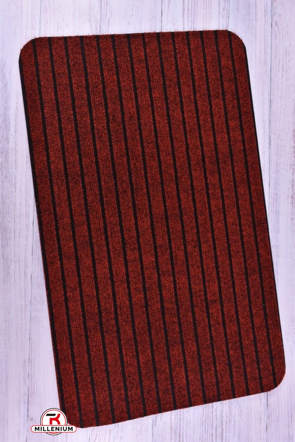 Коврик на резиновой (цв.бордовый) основе размер 50/80 см. арт.LB-2022-005
