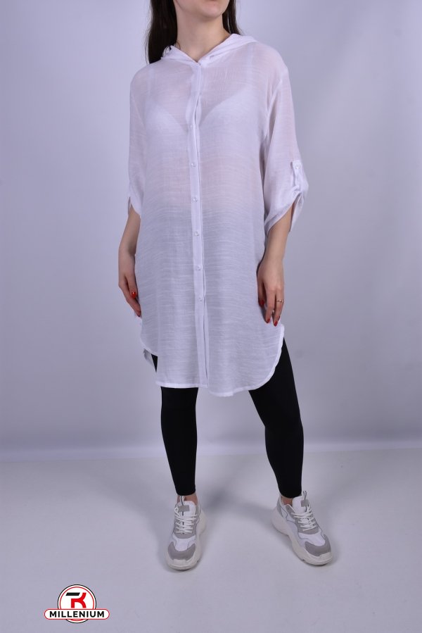 Рубашка-туника женская (цв.белый) "J.J.F" Размеры в наличии : 46, 48, 50, 52 арт.537