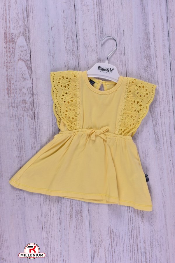 Платье для девочки (цв.желтый) Рост в наличии : 68, 74, 80, 86 арт.378512