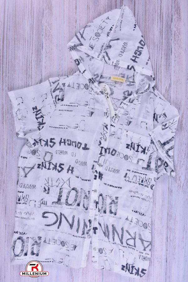 Рубашка-туника женская (цв.белый)" ANGORA" Размеры в наличии : 50, 52 арт.9048-2