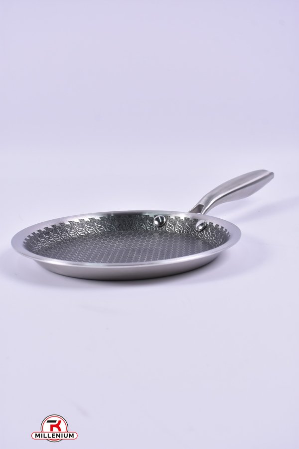 Млинна сковорода з нержавіючої сталі з антипригарним покриттям (діаметр 20см) арт.BN-592