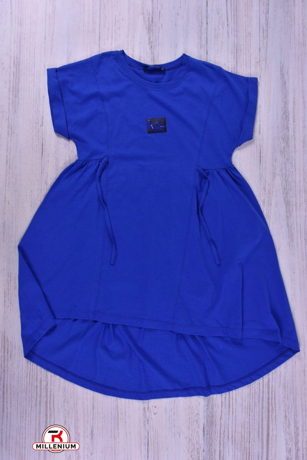 Сукня для дівчинки (кол. електрик) трикотажна "Blue land" Зріст в наявності : 116 арт.3557
