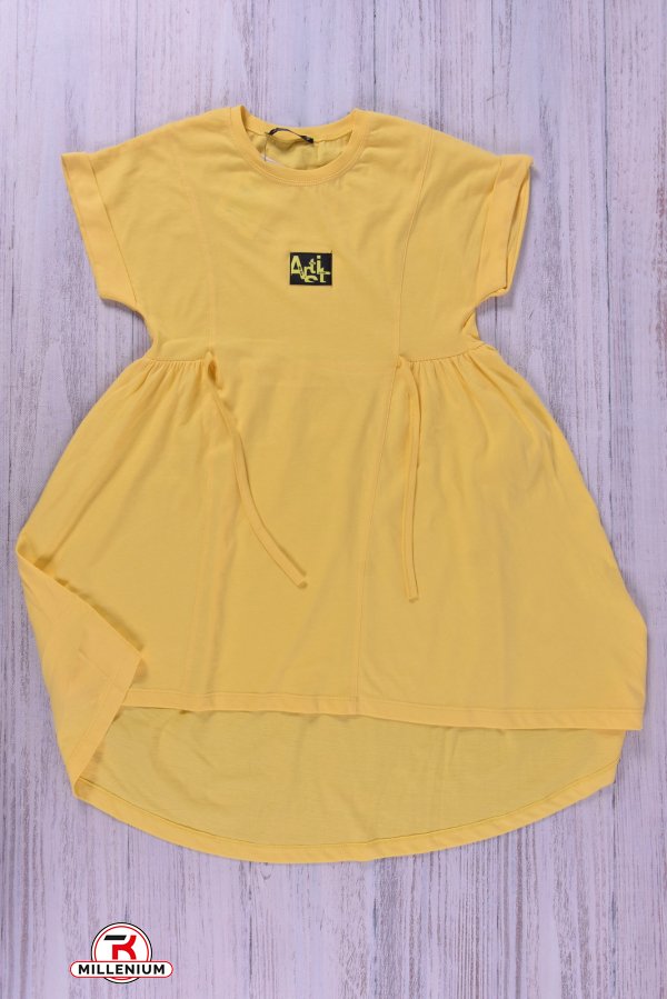 Платье для девочки (цв.желтый) трикотажное "Blue land" Рост в наличии : 116, 128, 140, 152 арт.3557
