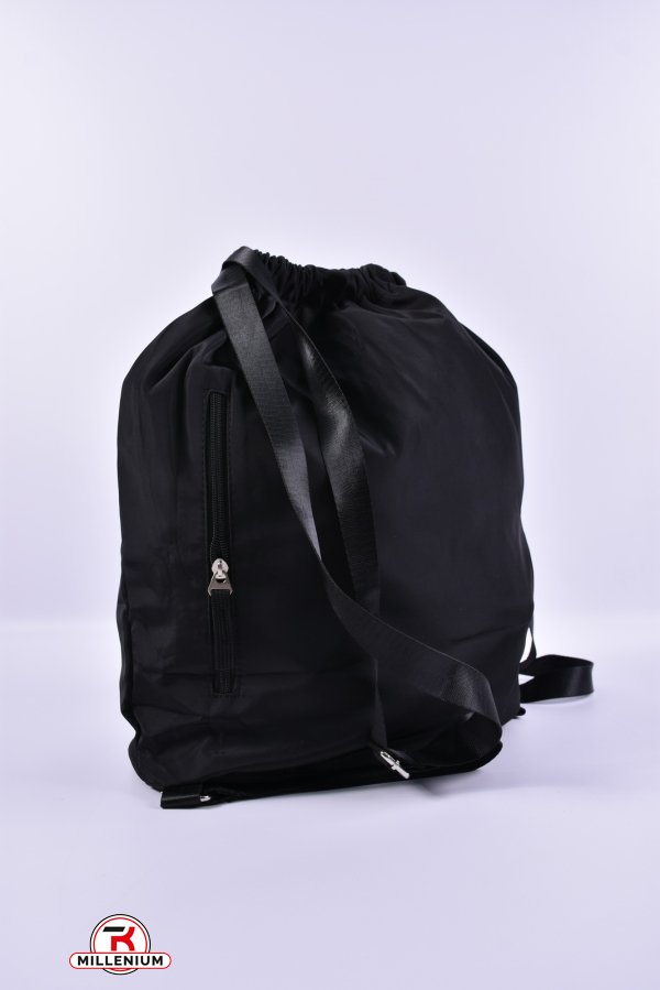 Рюкзак тканинний (кол. чорний) розмір 38/43/13 см. арт.725