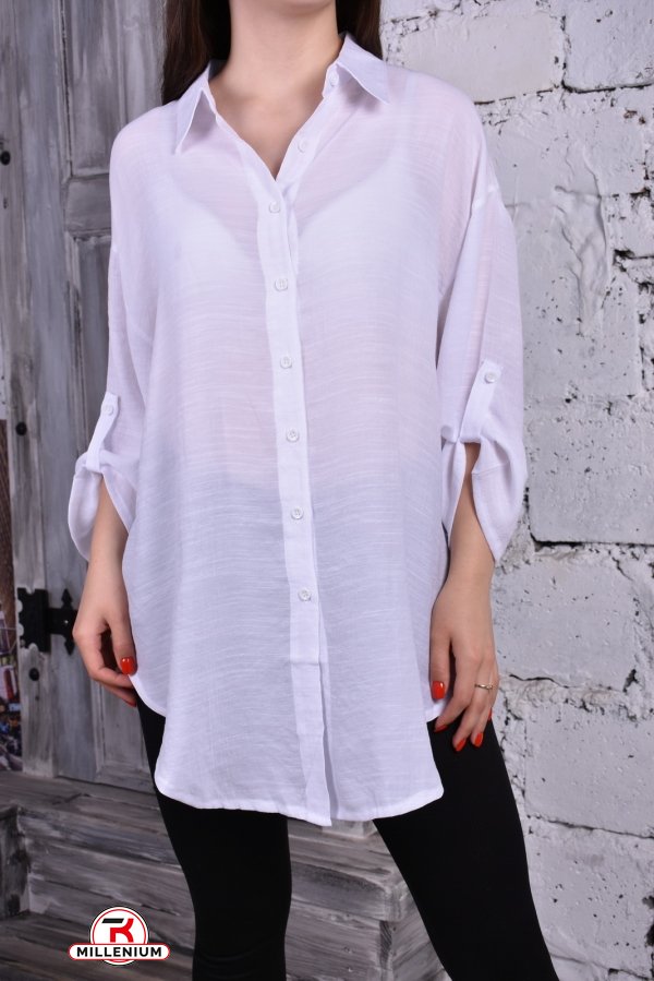 Рубашка-туника женская (цв.белый) J.J.F Размеры в наличии : 48, 50, 52 арт.550
