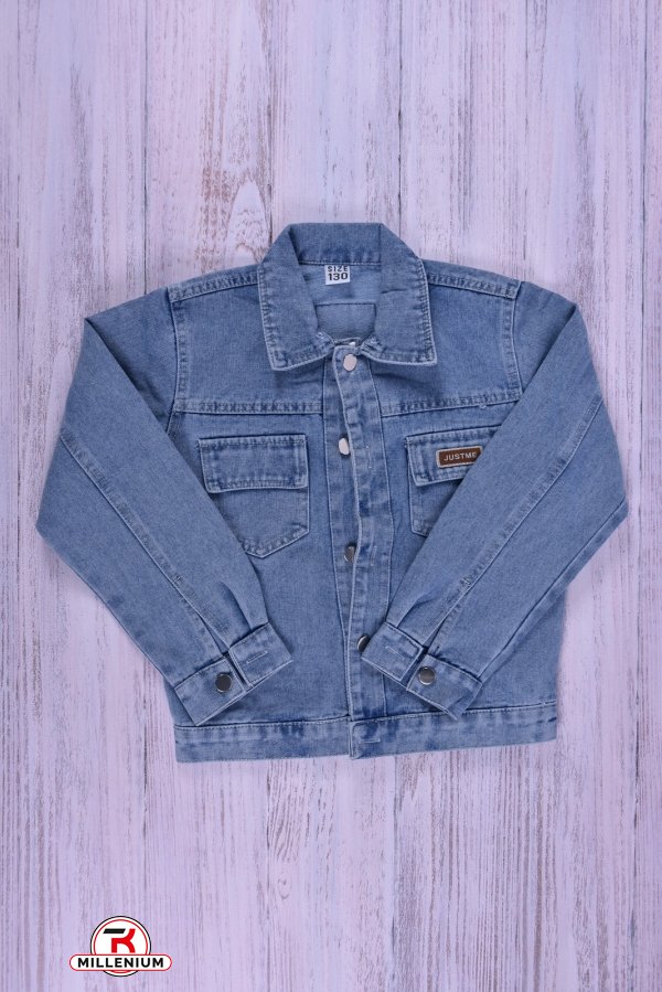 Пиджак джинсовый для мальчика (цв.голубой) Рост в наличии : 140, 152 арт.ZH0303