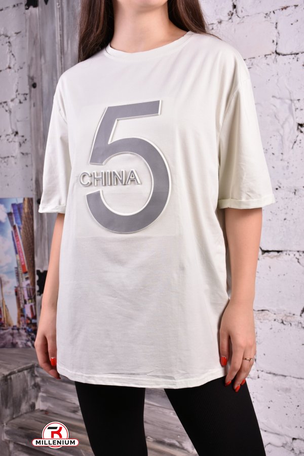 Жіноча футболка трикотажна (модель OVERSZE) розмір 46-48 "NA NA" арт.E62-65
