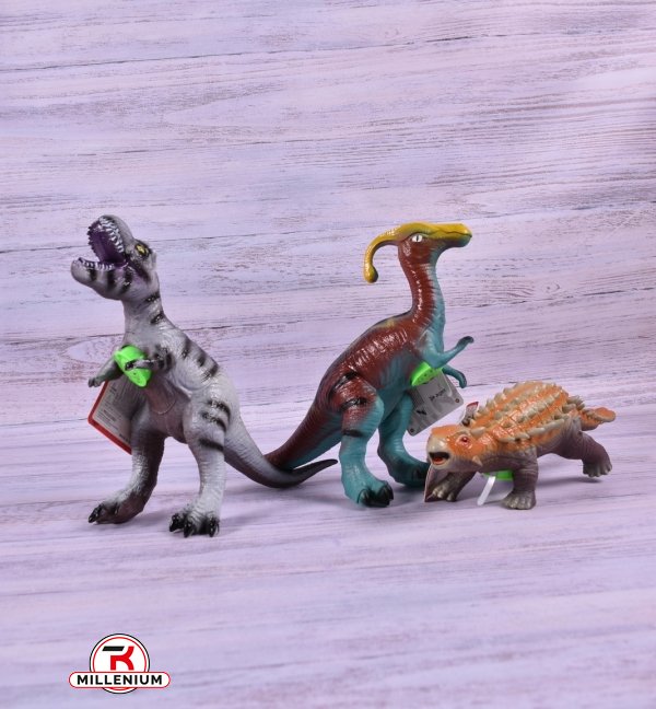 Динозавр с силиконовым наполнителем размер в пакете 28/16см арт.518-82