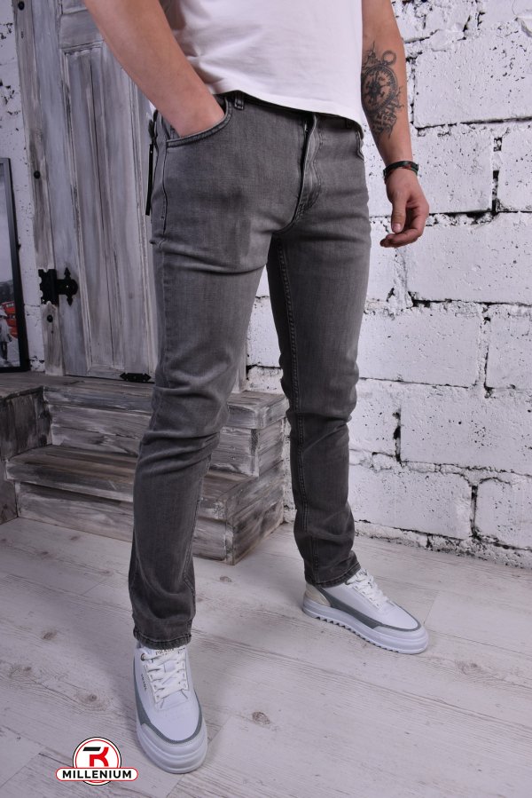 Джинси чоловічі стрейчові (color 02) "DENIM" (model slim fit) Розмір в наявності : 36 арт.2010