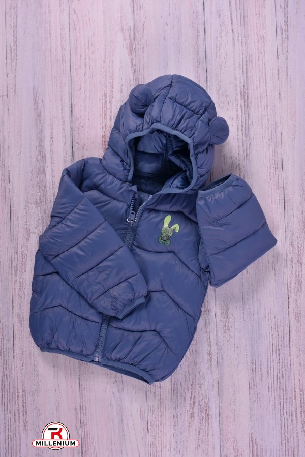 Куртка демисезонная для мальчика (цв.синий) с плащевки Рост в наличии : 86, 92, 98, 104 арт.1555