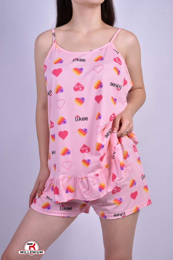 Пижама женская (цв.розовый) Размеры в наличии : 40, 42, 44, 46, 48 арт.88823