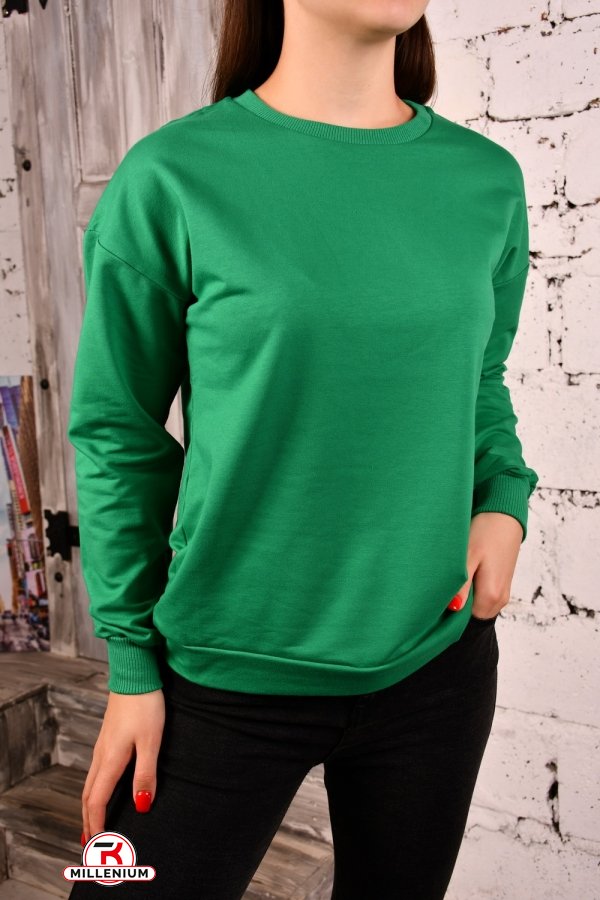 Батник женский (цв.зеленый) трикотажный "SOFT" Размеры в наличии : 44, 48 арт.0005