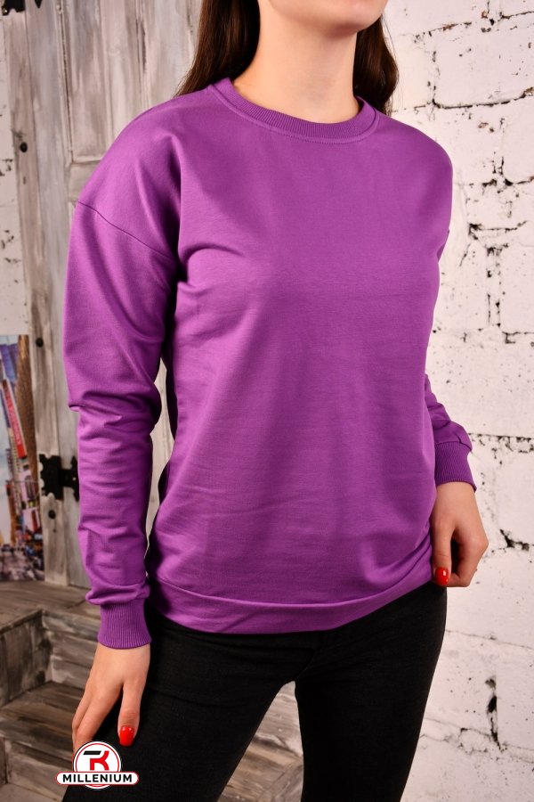 Батник женский (цв.фиолетовый) трикотажный "SOFT" Размеры в наличии : 44, 46 арт.0005