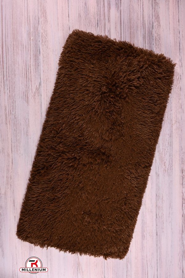 Килимок трава з ворсом (кол. коричневий) розмір 90/180см арт.7485