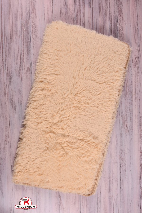 Коврик травка с ворсом (цв. кремовый) размер 90/180см арт.7485