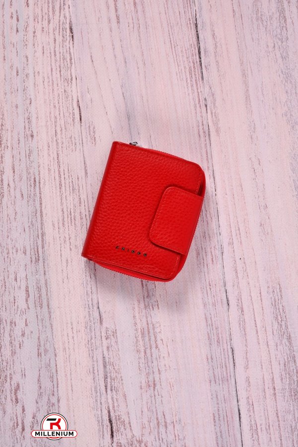 Гаманець жіночий шкіряний (color.red) розмір 11/9 см. "Alfa Ricco" арт.AR6123AFY