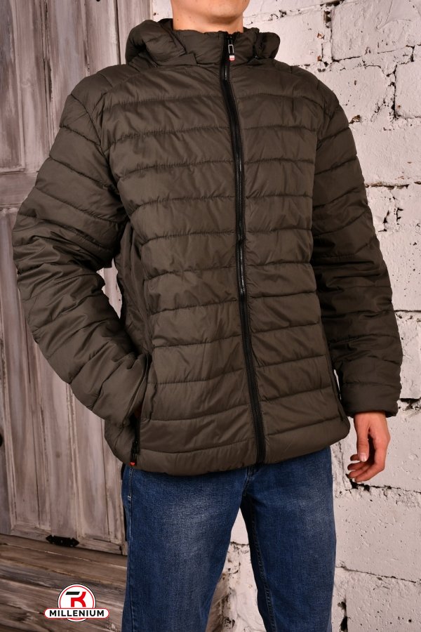 Куртка мужская (цв.хаки) из плащевки демисезонная Размер в наличии : 54 арт.2217