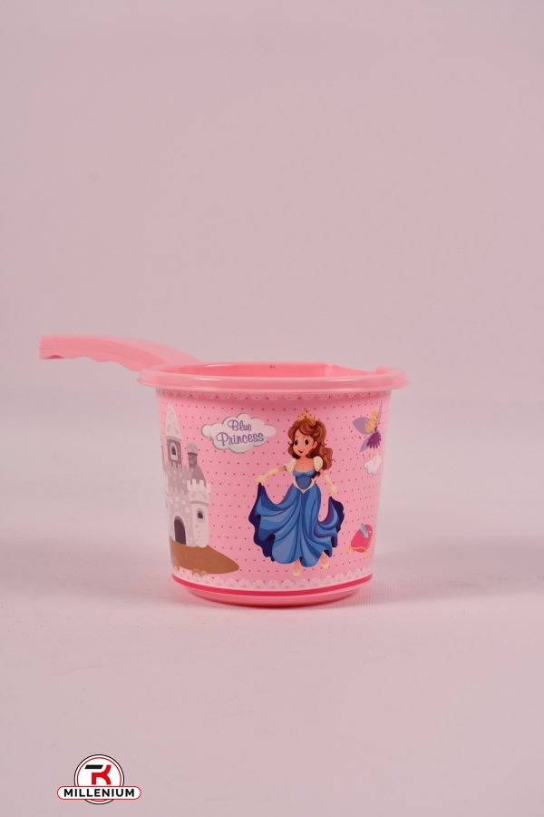 Ковшик детский пластиковый (цв.розовый) 1,200мл Elif арт.308