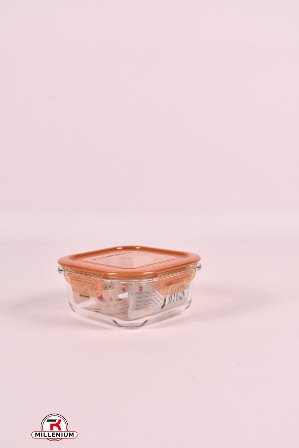 Харчовий контейнер скляний із пластиковою кришкою 530мл "Vitora" арт.VT-7553