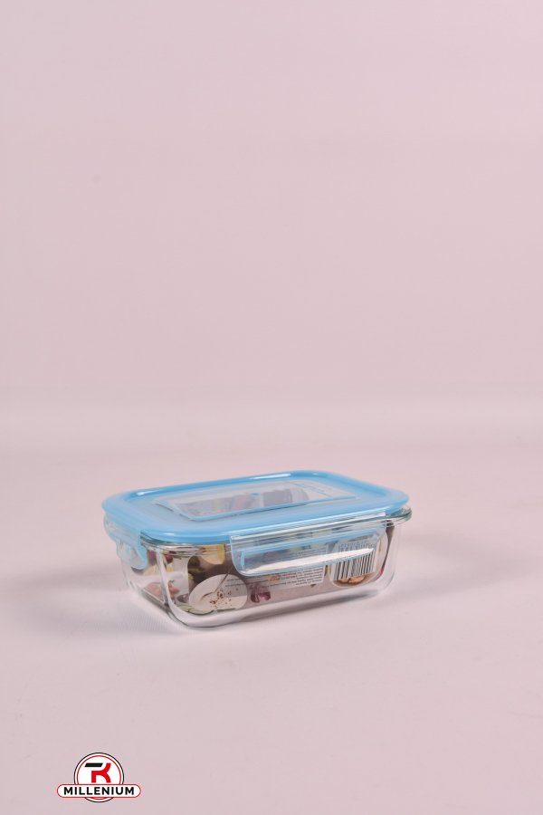 Пищевой контейнер стеклянный с пластиковой кришкой 630мл "Vitora" арт.VT-7663