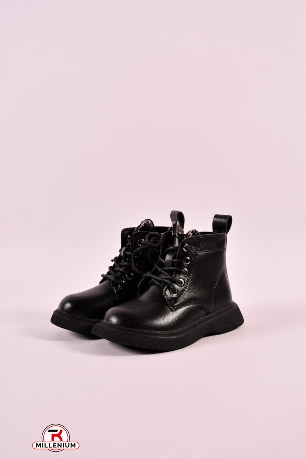 Ботинки для девочки (цв.черный) демисезонные Размер в наличии : 27 арт.8018