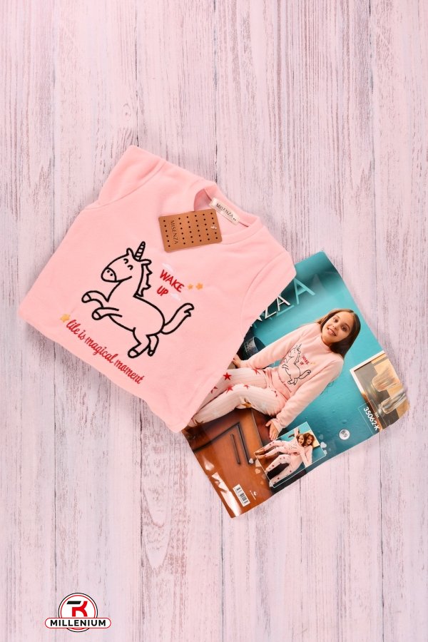 Пижама для девочки (цв.розовый) флисовая "MISENZA" Рост в наличии : 110, 122, 152 арт.35062-K
