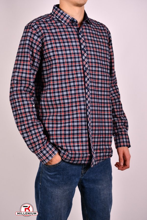 Рубашка мужская "OVENTO" байковая на меху Размеры в наличии : 44, 46 арт.S2305