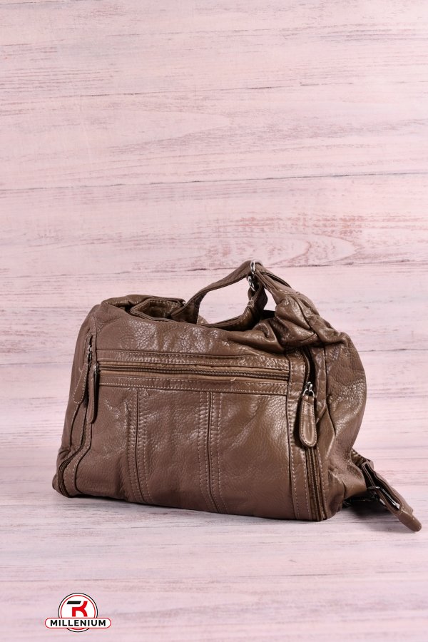 Сумка-рюкзак жіноча (кол. коричневий) розмір 25/29/11см. арт.S1676