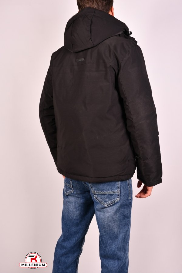 Куртка мужская зимняя цв.черный (наполнитель 100% полиэстер) "REMAIN" Размер в наличии : 48 арт.7997
