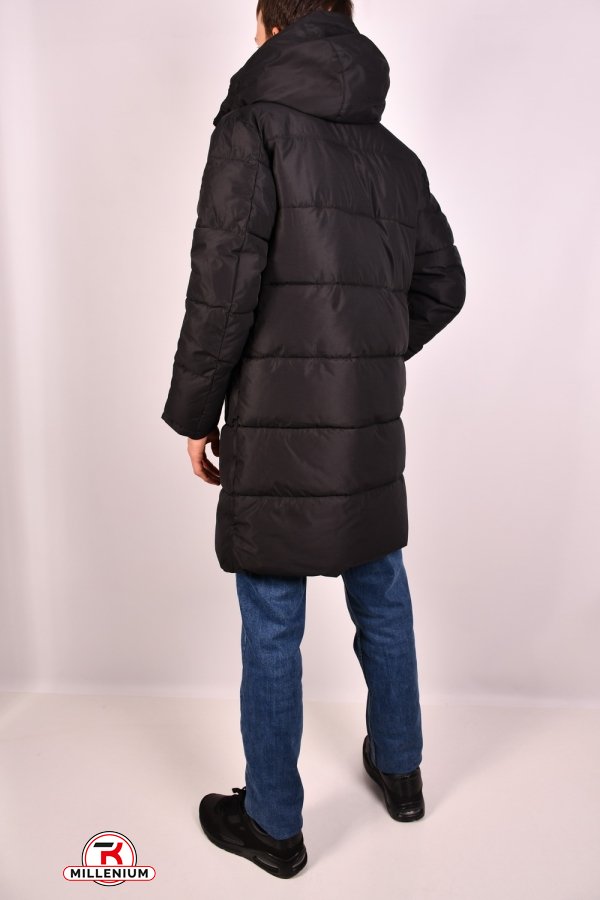 Пальто мужское зимние цв.черный (наполнитель 100% полиэстер) "REMAIN" Размер в наличии : 44 арт.7912-2