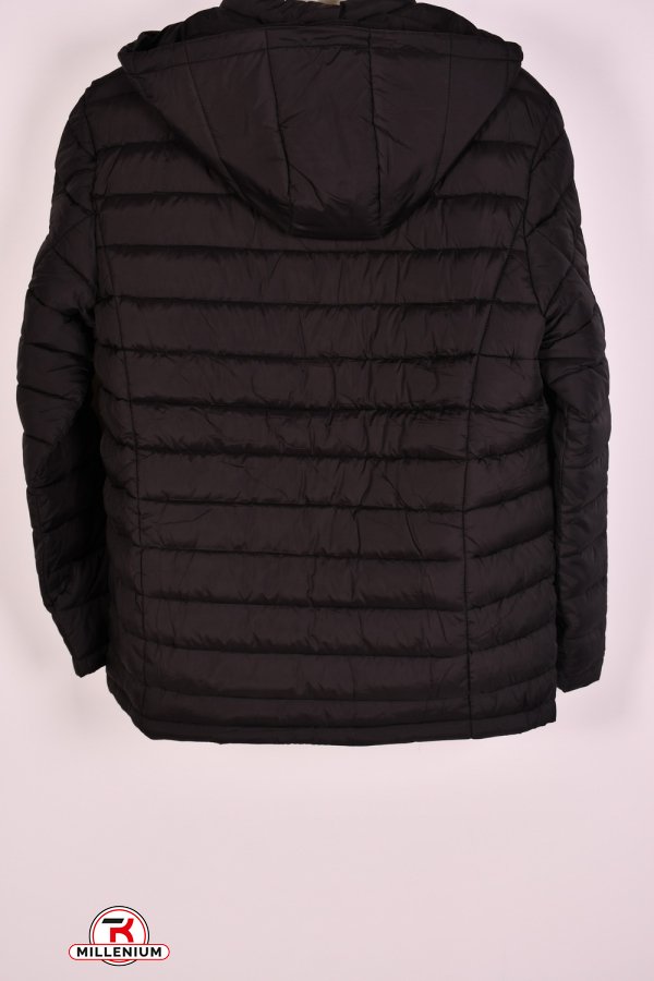Куртка чоловіча зимова кол. чорний з плащової тканини (наповнювач 100% поліестер) "REMAIN" Розміри в наявності : 54, 56, 58, 60, 62 арт.8520