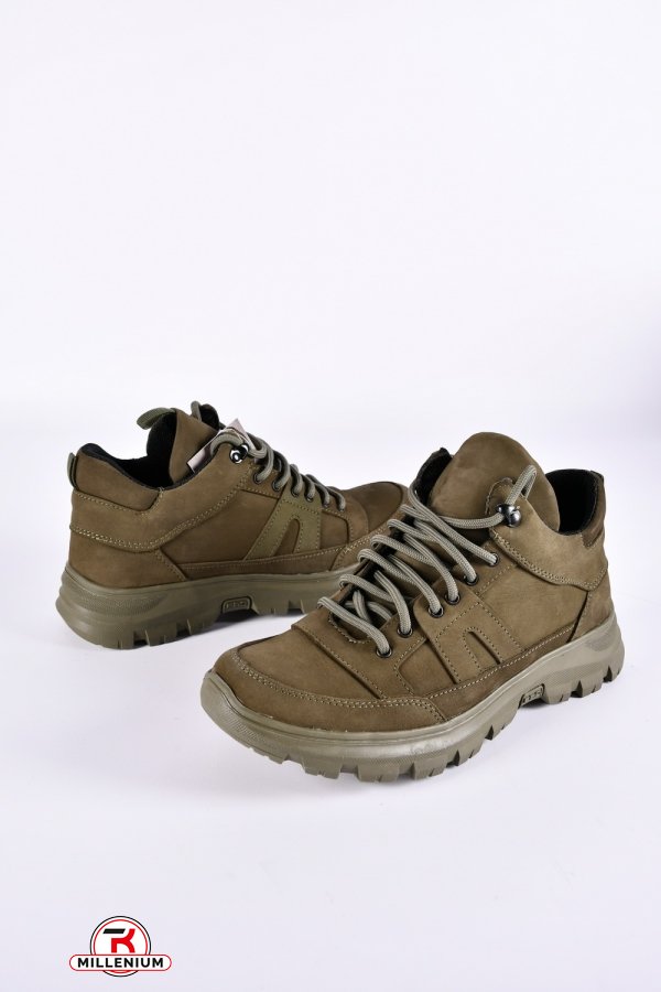 Кросівки чоловічі (кол. хакі) з натурального нубуку "Dan Shoes" Розмір в наявності : 44 арт.2280/6