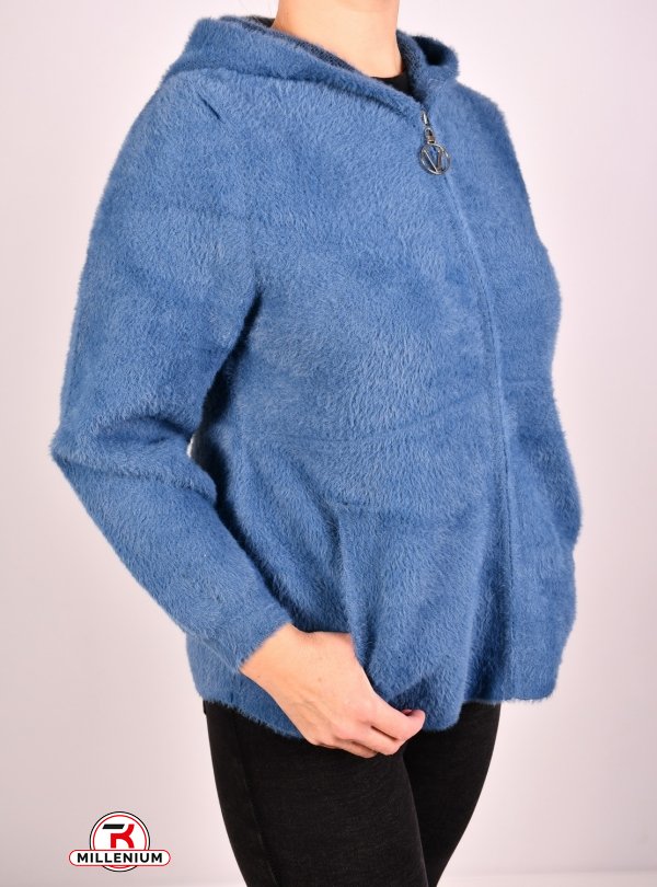 Кофта женская (цв.синий) ткань альпака размер 48-50 арт.L-283