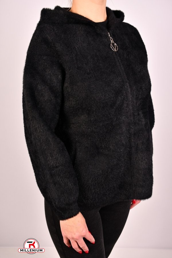 Жіноча кофта (кол. чорний) тканина альпака розмір 48-50 арт.L-283