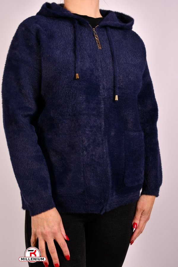 Жіноча кофта (кол. т. синій) тканина альпака розмір 48-50 арт.L-238