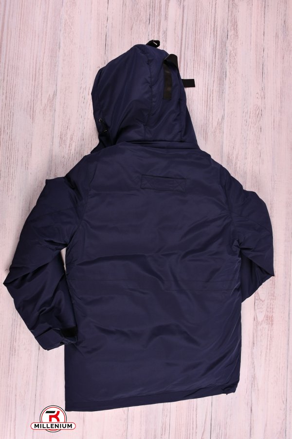 Куртка для мальчика (цв.т.синий) из плащевки зимняя Рост в наличии : 134 арт.23-17