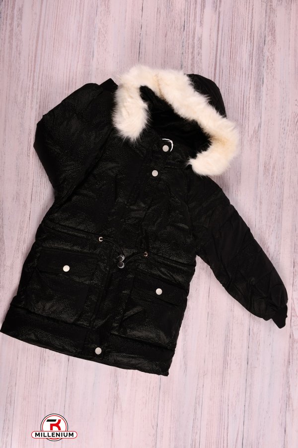 Куртка для дівчинки (кол. чорний) зимова Зріст в наявності : 116 арт.2022-19