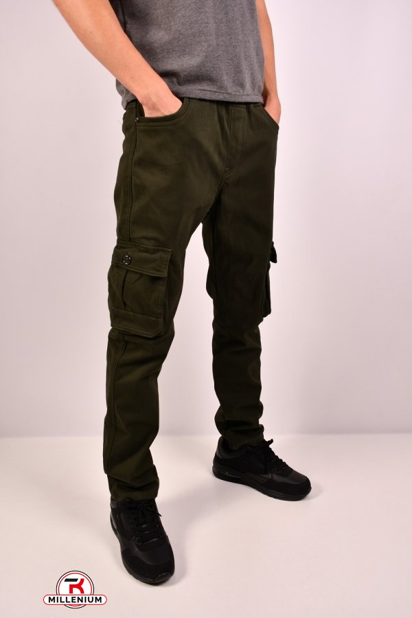 Чоловічі штани на флісі стрейчові "LI HONG" Розмір в наявності : 34 арт.L-10