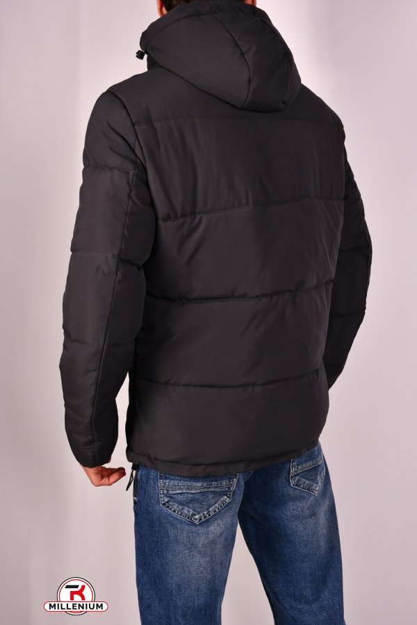 Куртка мужская (цв.чёрный) зимняя с плащевки "NANA" Размеры в наличии : 44, 46, 50 арт.2229
