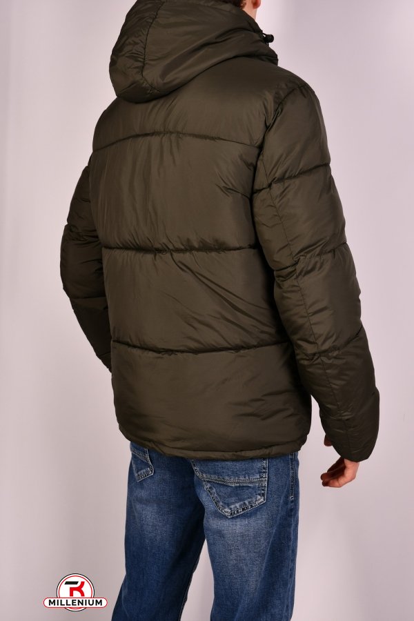 Куртка чоловіча (кол. т. зелений) зимова з плащової тканини "NANA" Розмір в наявності : 46 арт.7116