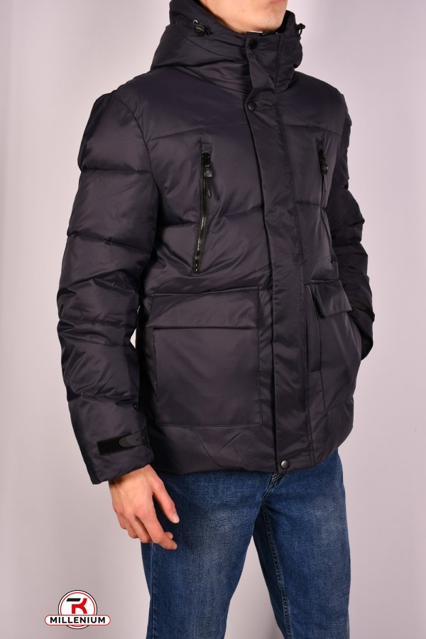Куртка мужская (цв.т.синий) зимняя с плащевки "NANA" Размеры в наличии : 46, 48, 50 арт.Y-937