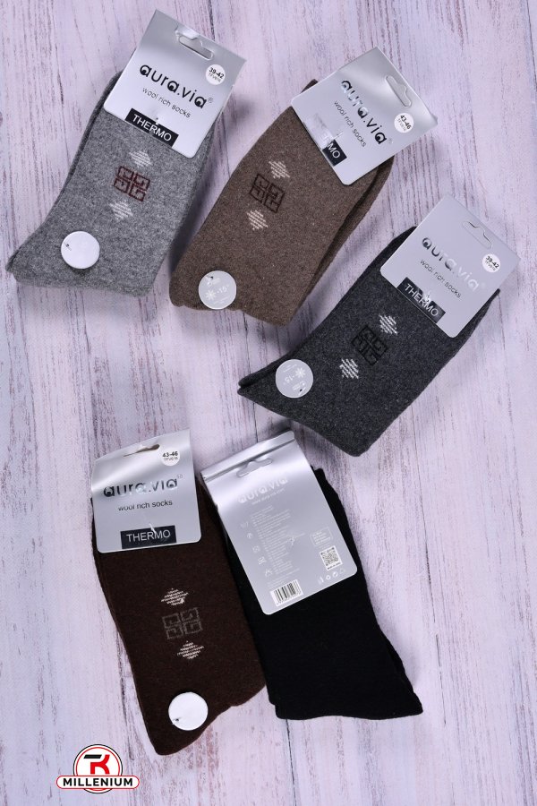 Шкарпетки чоловічі махрові Thermo "Aura Via" розміри 39-46 арт.TFV616