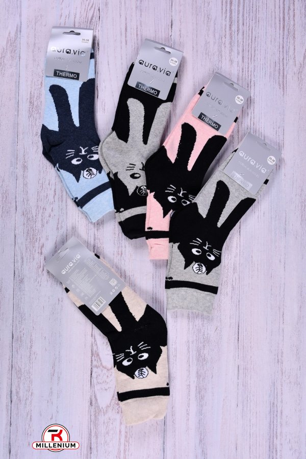 Шкарпетки жіночі махрові THERMO "Aura,Via" розміри 35-41 арт.NV8860-1