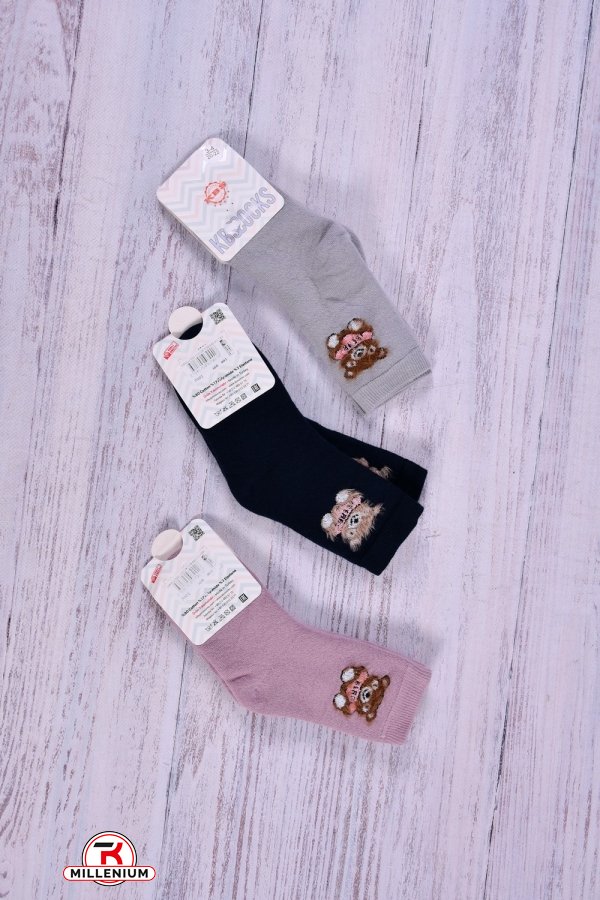 Шкарпетки для дівчинки махрові (3-4) "KBS" розмір 20-22 арт.3-20276