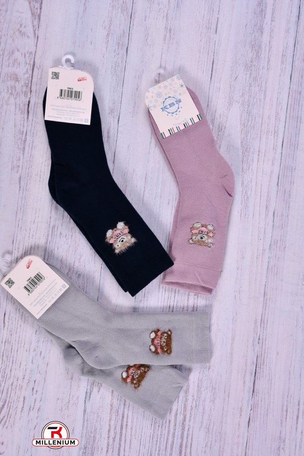 Шкарпетки для дівчинки (10-11) KBS розмір 36-38 махрові арт.3-20276