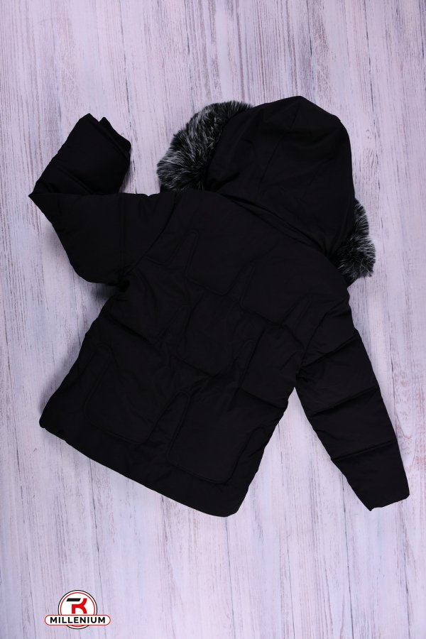 Куртка для мальчика (цв.чёрный) из плащевки зимняя Рост в наличии : 104, 116, 128, 152 арт.093