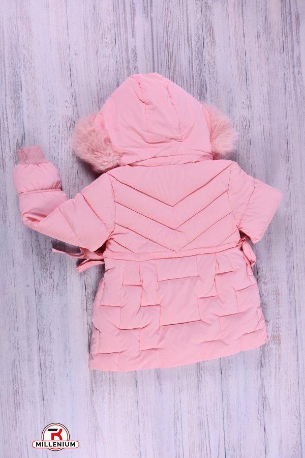 Куртка для дівчинки (кол. рожевий) зимова болонева Зріст в наявності : 104, 116, 128, 140, 152 арт.2186