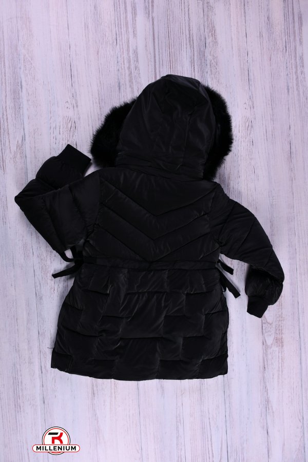 Куртка для дівчинки (кол. чорний) зимова болонева Зріст в наявності : 104, 122, 140, 152 арт.2186